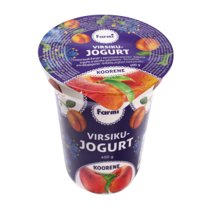 Farmi Koorene jogurt virsikutega 400g