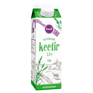 Farmi keefir klassikal 2.5% 1kg pure