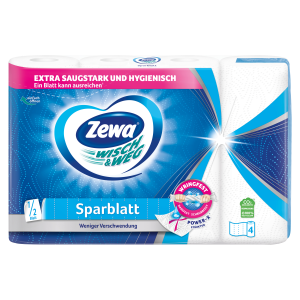 Zewa Wisch&Weg Sparblatt majap/paber 4tk