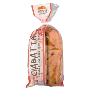 Ciabatta basiiliku-kuiv.tomatiga 200g