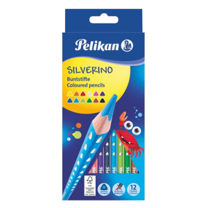 Värvipliiatsid Pelikan 12värvi Silverino