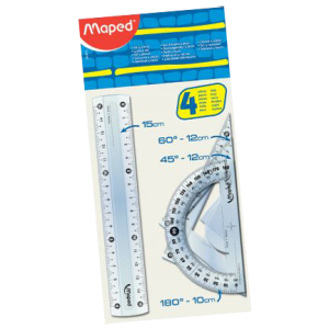 Joonlaud Mped 20cm+mall 10cm+2kolmnurka