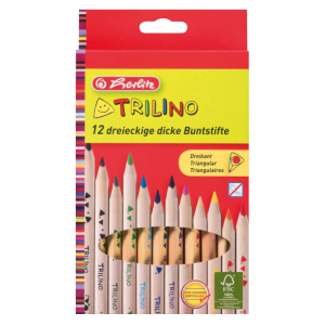 Värvipliiatsid Herlitz Trilino 12värvi