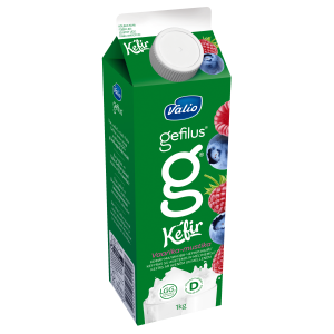 Keefir vaarika-mustika Valio Gefilus 1kg