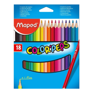 Värvipliiatsid Maped ColorPeps 18värvi