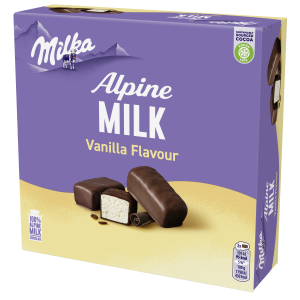 Milka Alpine Milk Vanilla k.karp 330g
