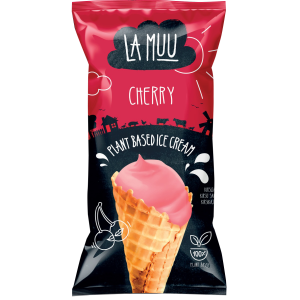 LA Muu Kirsijäätis vahvlikoonus80g vegan
