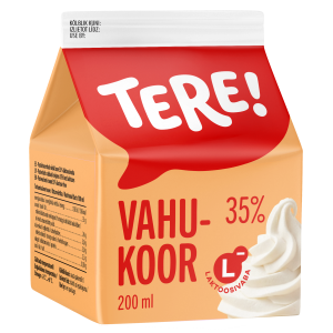 Vahukoor 35% Tere 200ml laktoosivaba