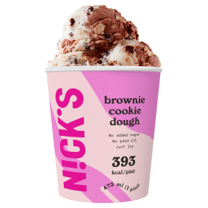 Nicks Brownie küpsisetaina jäätis 306g