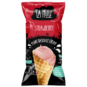 LA Muu Maasikajäätis koonuses 80g vegan