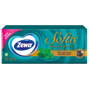 Zewa Softis mentooliga taskurätikud 90tk