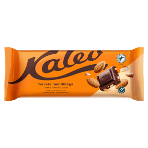 Kalev tume shok.190g tervete mandlitega