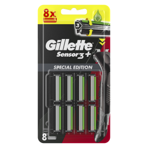 Gillette Sensor3 Black terad 8tk