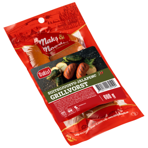 M&M suitsujuustu-jalapeno grillvorst600g
