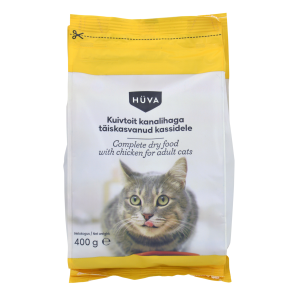 Hüva kuivt.täiskasvanud kassi 400g kana