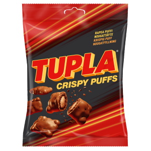 Tupla Crispy Puffs shok.kommid 140g