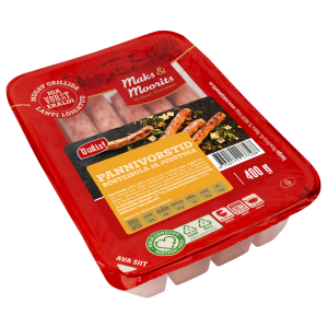 M&M Pannivorstid röstsibula-juustuga400g