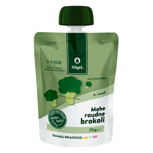 Nogel 4K Mahe brokkolipüree rauaga 70g