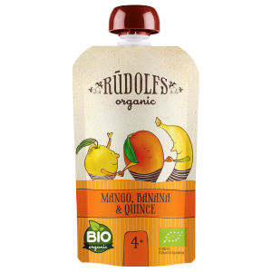 Rudolfs 4K Mango-ban.-küdooniapüree 110g