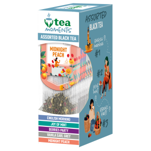 Tea Moments musta tee assortii 15*2.24g
