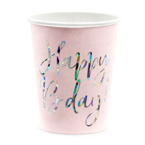 Papptops Happy Birthday 220ml 6tk