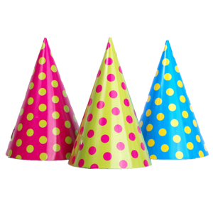 PartyDeco peomüts täpiline 6tk