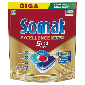 Somat Exce Premium 5in1 nõudep/kaps 54tk