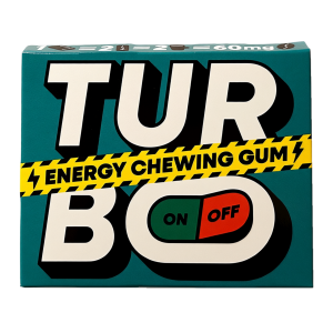 Turbo Energy Gum Coolmint närimiskomm27g