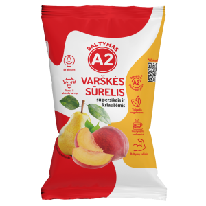 A2 kohupiim virsiku ja pirnidega 100g