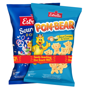 Estrella 180g + kartulisn. Pom-Bear 65g