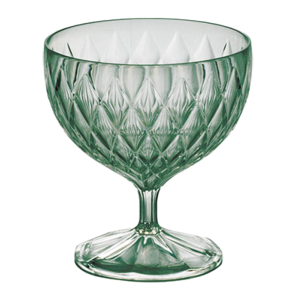 Magustoidupokaal 350ml plastik roheline