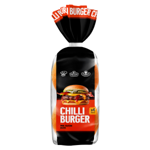 Burgerikukkel tshilliga 4tk 320g Leibur