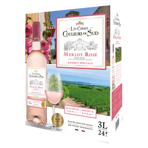 Rv LesChais Coul.duSud Merlot Rose3L BIB