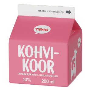 Tere kohvikoor 10% 200ml purepakk