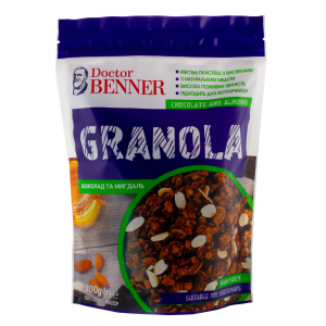 Dr.Benner röstitud müsli300g shok-mandli