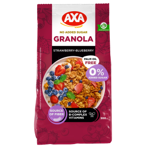 Axa röst.müsli Granola 300g maas,mustika