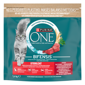 ONE Kuivt.ster-tud kassile1.4kgloomaliha