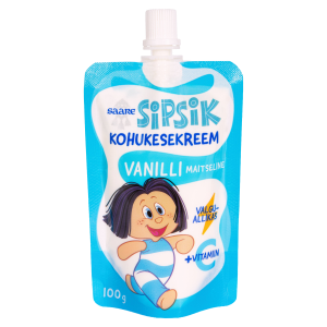 Kohukesekreem vanillimaitseline Sipsik 100g C-vit